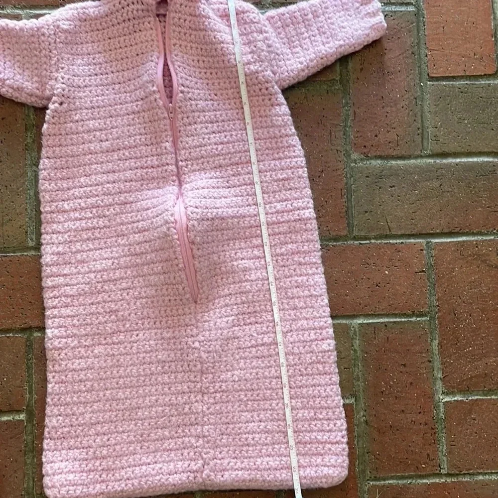 Pink‎ Crochet Sack 6-9mo